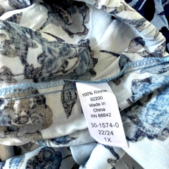 NWT 100% rayon Woman Within sz 1X - Picture 5 of 5